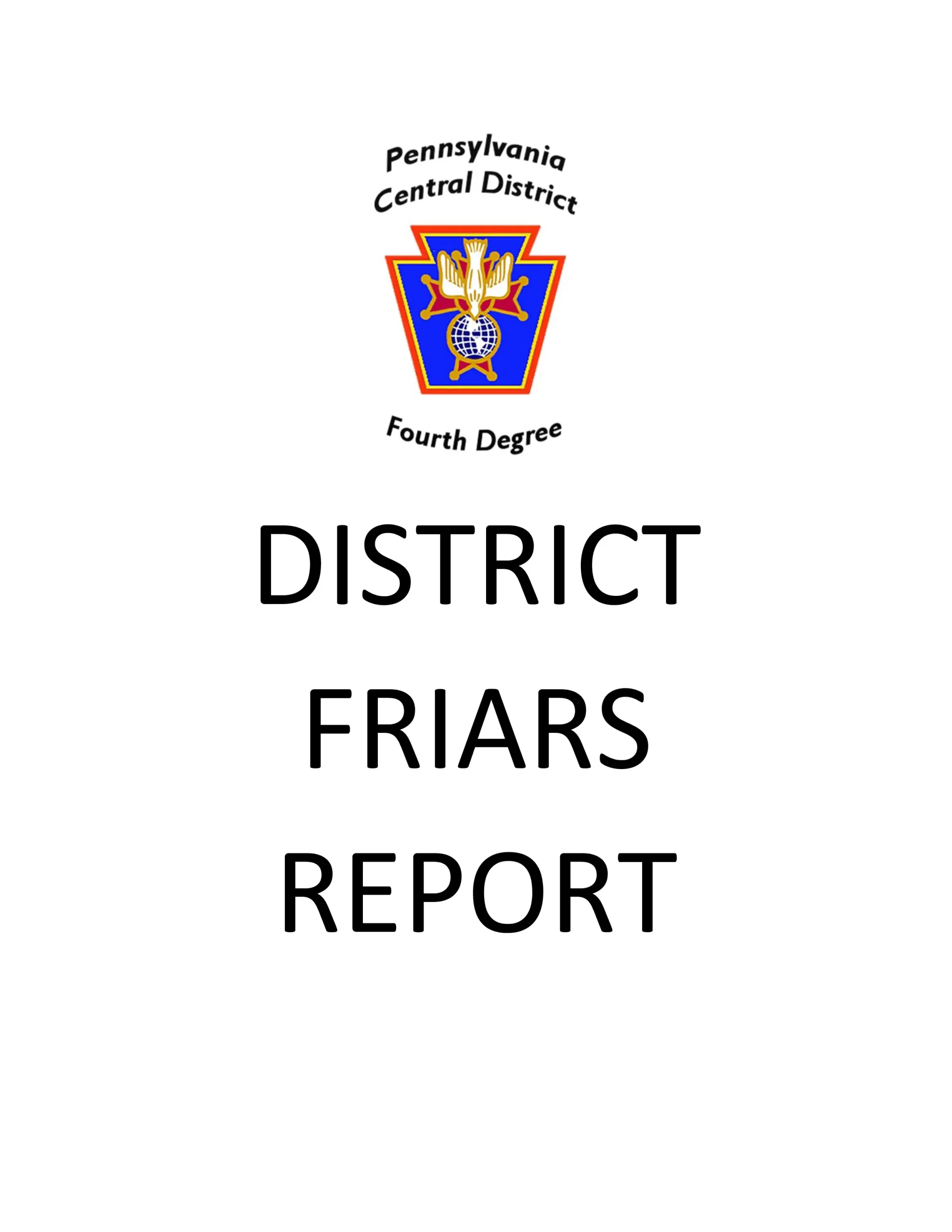 District Friars Report Rev. August Ricciardi